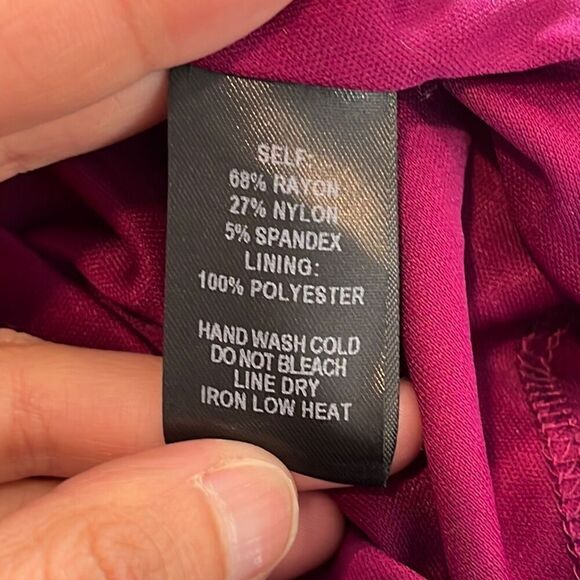 Lulus Season of Fun Magenta Pink Off-the-Shoulder Skater Dress Size M - Picture 5 of 5